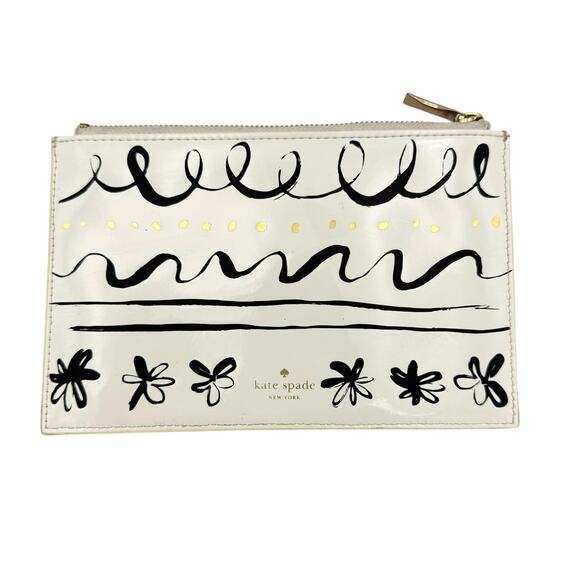 Kate Spade New York Daisy Place Pencil Pouch Storage Bag - Picture 1 of 10